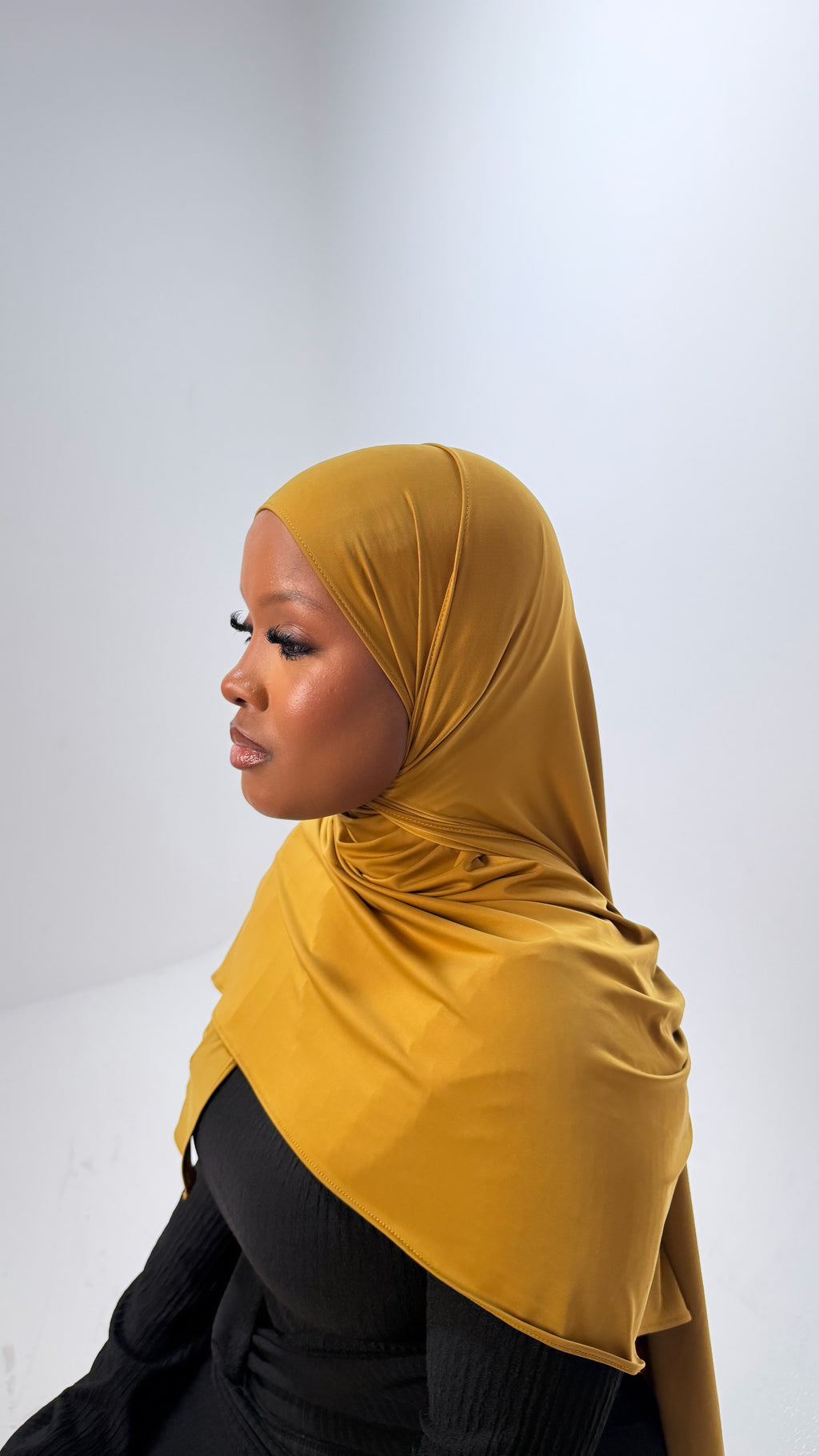 Luzíra Liquid Jersey — Mustard Yellow