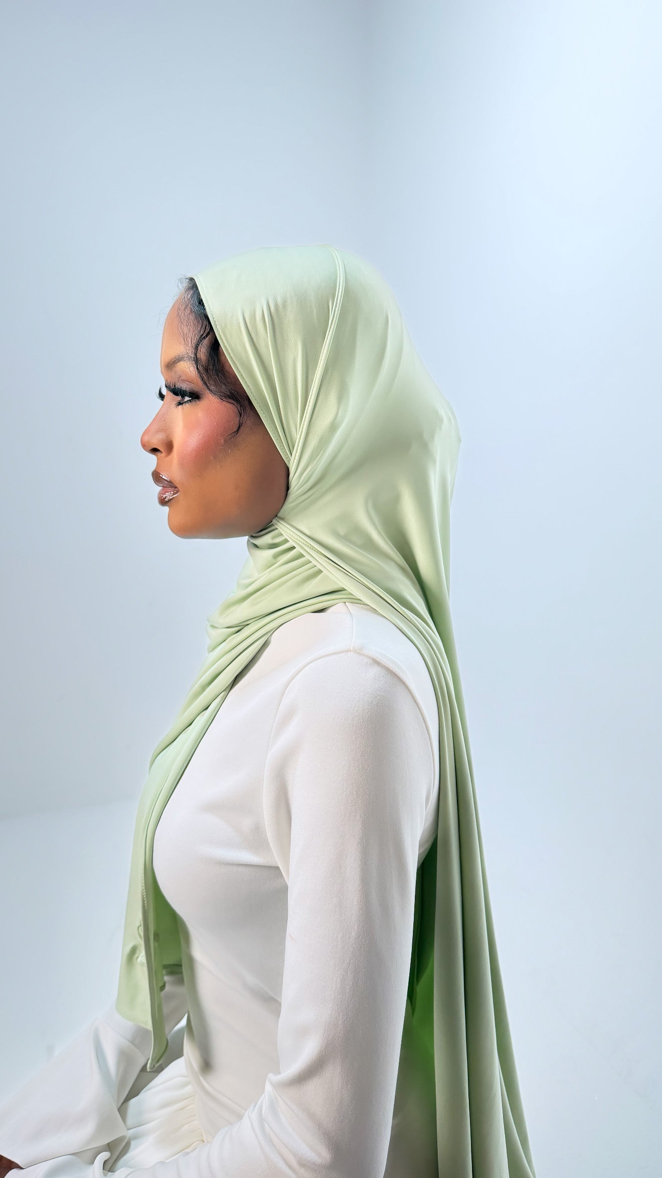 Luzíra Liquid Jersey — Matcha